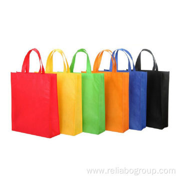 Stock Colored Non-Woven Tote boutique laminated shopping bag